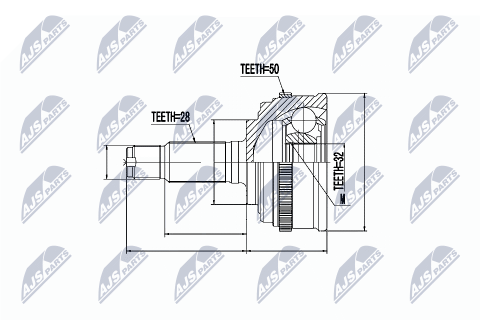 Комплект шарнірів, приводний вал Honda Accord Cb,Cc,Cd 2.0,2.2,2.3 90-96, Prelude Sohc Ba4 2.0 86- Комплект шарнірів, приводний вал Honda Accord Cb,Cc,Cd 2.0,2.2,2.3 90-96, Prelude Sohc Ba4 2.0 86-