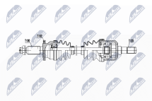 Приводний вал Hyundai 4Wd Santa Fe Iii 2.0Crdi,2.2Crdi,2.4 12-, Grand Santa Fe 2.2Crdi,3.3 13-, Kia Sorento 4Wd 2.0Crdi,2.2Crdi,2.4 09-