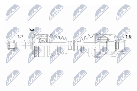 Приводной вал Hyundai Ix35 2.0 4Wd 09-, Kia Sportage 2.0 Awd 10- Приводной вал Hyundai Ix35 2.0 4Wd 09-, Kia Sportage 2.0 Awd 10-