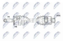 Приводний вал Hyundai Tucson 1.6T-Gdi 2Wd,4Wd 7Dct 15-23, 2.0Crdi 2Wd,4Wd Mtm6,Atm6 15-20, Kia Sportage 1.6T-Gdi 2Wd,4Wd 7Dct 15-22, 2.0Crdi 2Wd,4Wd Mtm6 15-22