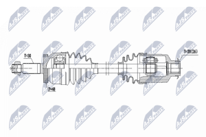 Приводний вал Hyundai Tucson 1.6T-Gdi 2Wd,4Wd 7Dct 15-23, 2.0Crdi 2Wd,4Wd Mtm6,Atm6 15-20, Kia Sportage 1.6T-Gdi 2Wd,4Wd 7Dct 15-22, 2.0Crdi 2Wd,4Wd Mtm6 15-22