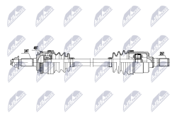 Приводной вал Kia Picanto 1.0,1.1 04-11