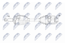 Приводний вал Kia Sportage 2.0Crdi 2Wd,4Wd 06-10