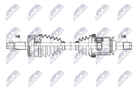 Приводний вал Land Rover Discovery Iii 2.7Td 04-, Discovery Iv 2.7Td,3.0Td,3.0Sdv6 09-, Range Rover Sport 2.7Td,3.0Td 09- Приводний вал Land Rover Discovery Iii 2.7Td 04-, Discovery Iv 2.7Td,3.0Td,3.0Sdv6 09-, Range Rover Sport 2.7Td,3.0Td 09-