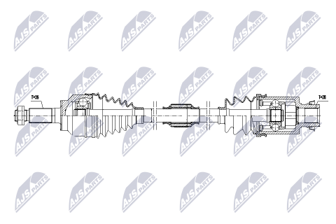 Приводной вал Mazda 3 Bk Mtm 1.6 06-09, 3 Bl Mtm Atm 1.6 09-14 Приводной вал Mazda 3 Bk Mtm 1.6 06-09, 3 Bl Mtm Atm 1.6 09-14