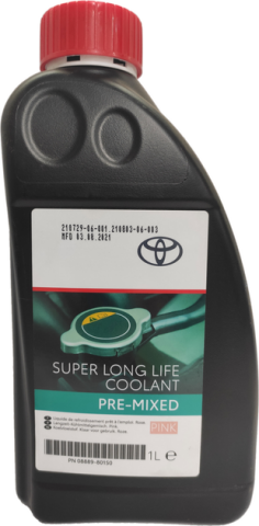 Антифриз Toyota Super Long life coolant G12 + рожевий, 1 літр Антифриз Toyota Super Long life coolant G12 + рожевий, 1 літр