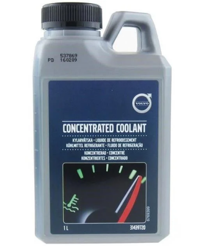 Антифриз Volvo Concentrad coolant (зелений), 1 літр Антифриз Volvo Concentrad coolant (зелений), 1 літр