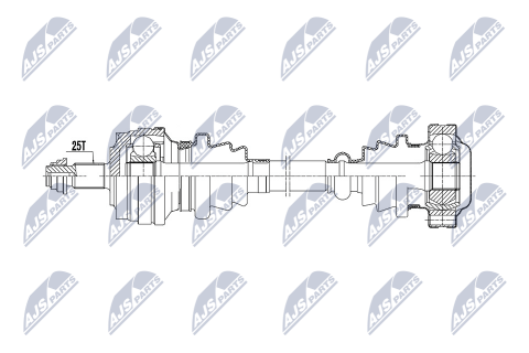 Приводний вал Mercedes E W124,S124,C124 93-, 124 84-