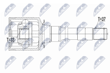 Шарнирный комплект, приводной вал Mercedes Ml W164 06- Шарнирный комплект, приводной вал Mercedes Ml W164 06-