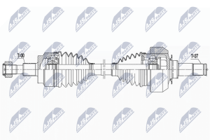 Приводний вал Mercedes Ml W164 06-, Gl X164 06-