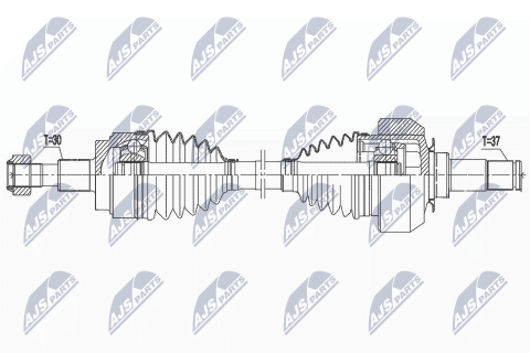 Приводний вал Mercedes Ml W164 06-, Gl X164 06- Приводний вал Mercedes Ml W164 06-, Gl X164 06-