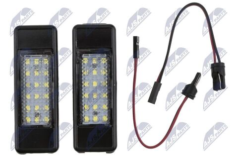 Ліхтар номерного знака Mercedes Vito(639),Sprinter(906),Viano(639); Citroen C2,C3 I,C4 I,C4 Picasso I,C5 I,C6,C8,Evasion,Jumpy; 1994-2018