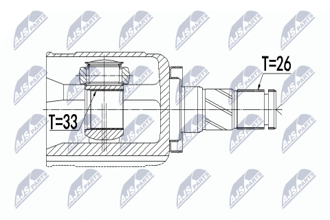 Комплект шарнірів, приводний вал Mini F55