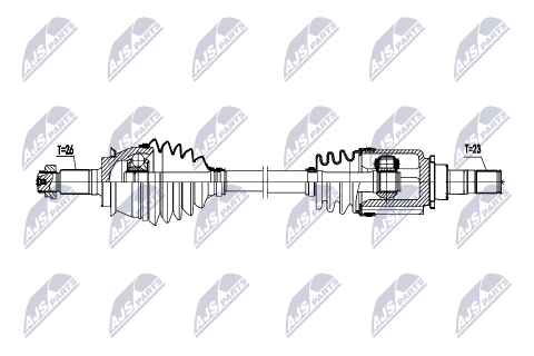 Приводний вал Mini R50,R53 Cooper, One 1.6 01- Приводний вал Mini R50,R53 Cooper, One 1.6 01-