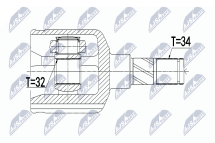 Комплект шарнірів, приводний вал Mini R56