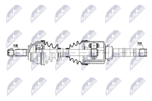 Приводной вал Mitsubishi Asx 1.8Di-D 10-, Outlander Ii 2.0Di-D 07-, Lancer 2.0Di-D 08-, Peugeot 4007 2.2Hdi 07-, 4008 1.8Hdi 12-, Citroen C-Crosser 2.2Hdi 07-, 1.8Hdi 12-, C4 Aircross 1.8Hdi,2.2Hdi 12-