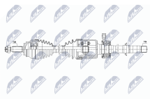 Приводний вал Mitsubishi Outlander Iii 2.2Did 12-