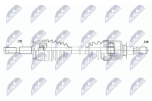 Приводной вал Nissan Navara Np300 D23 2.3Dci 4X4 15-, Mercedes X-Class 470 X220D 4Matic,X250D 4Matic 17-20, Renault Alaskan 2.3Dci 4X4 17-