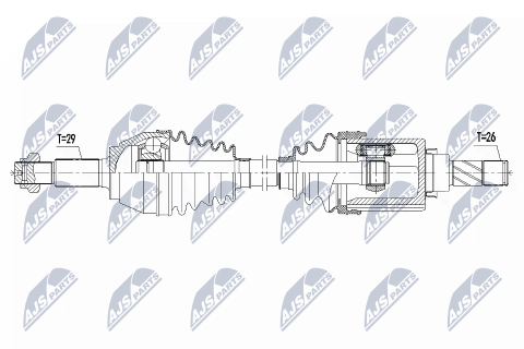 Приводний вал Nissan Qashqai 1.2Dig-T,1.5Dci 13-, Juke 1.2Dig-T 14-, 1.5Dci 10- Приводний вал Nissan Qashqai 1.2Dig-T,1.5Dci 13-, Juke 1.2Dig-T 14-, 1.5Dci 10-