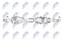 Приводний вал Nissan Qashqai 1.5Dci 13-, Renault Kadjar 1.5Dci 15-