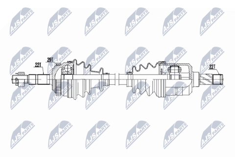 Приводний вал Opel Corsa B 94-, Corsa C 00-, Combo 01-, Tigra 04- Приводний вал Opel Corsa B 94-, Corsa C 00-, Combo 01-, Tigra 04-