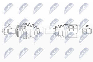 Приводний вал Opel Corsa D 1.3Cdti 06-, Corsa E 1.4T 14-, Fiat Grande Punto 1.3Jtd 05-