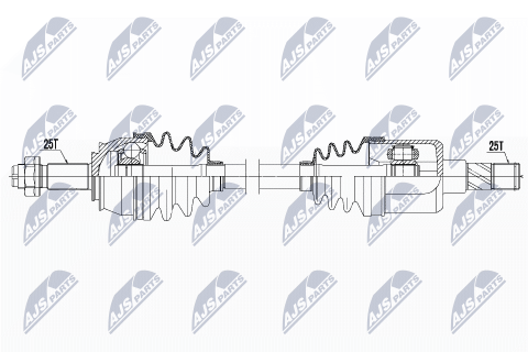 Приводной вал Opel Corsa D 1.3Cdti 06-, Corsa E 1.4T 14-, Fiat Grande Punto 1.3Jtd 05-