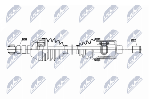 Приводной вал Opel Eng. 1.9Cdti 150Km Vectra C 04-, Signum 04-, Saab 9-3 04-, Cadillac Bls 06- Приводной вал Opel Eng. 1.9Cdti 150Km Vectra C 04-, Signum 04-, Saab 9-3 04-, Cadillac Bls 06-