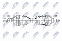 Приводний вал Opel Vectra C 2.0Dti,2.2 03-, Signum 2.0Dti,2.2 03-