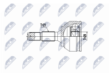Комплект шарнірів, приводний вал Peugeot 2008 1.2Vti 13-18, Citroen C3Ii 1.2Vti,1.4 09-16, Ds3 1.4 09-, 1.2Vti 15-19 Комплект шарнірів, приводний вал Peugeot 2008 1.2Vti 13-18, Citroen C3Ii 1.2Vti,1.4 09-16, Ds3 1.4 09-, 1.2Vti 15-19