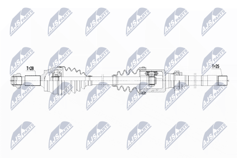 Приводной вал Peugeot 3008 2.0Hdi Hybrid 11-16