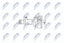 Комплект шарнірів, приводний вал Peugeot 3008 2.0Hdi Hybrid 11-16