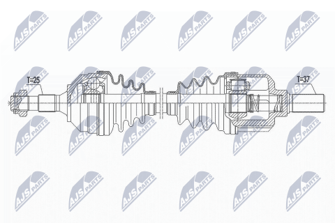 Приводний вал Peugeot 308 2.0Hdi 07-, 5008 1.6Hdi 10-17, 3008 2.0Hdi 09-16