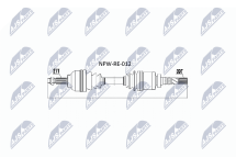 Приводний вал Renault Laguna Ii 1.9Dci 01-07