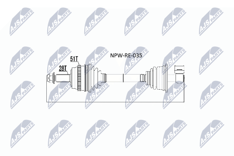 Приводний вал Renault Master Ii 2.2Dci 00-