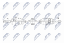 Приводной вал Toyota Auris 12-, Corolla 12-