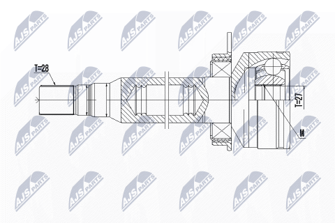 Комплект шарнірів, приводний вал Volvo 2Wd Xc60 2.0D4 13-16, 2.0T5 15-17, 3.0T6 13-17
