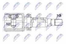 Комплект шарнірів, приводний вал Volvo Awd S60Ii