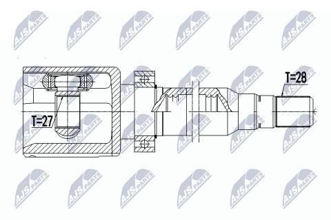 Комплект шарнірів, приводний вал Volvo Awd S60Ii