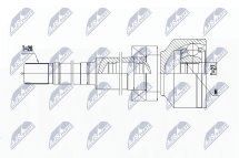 Комплект шарнірів, приводний вал Volvo Xc90 2.4D4