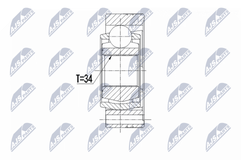 Шарнирный комплект, приводной вал Vw Passat B8 14-, Touran 15-, Skoda Superb Iii 15-, Karoq 17-, Seat Ateca 16- Шарнирный комплект, приводной вал Vw Passat B8 14-, Touran 15-, Skoda Superb Iii 15-, Karoq 17-, Seat Ateca 16-