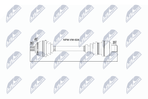 Приводний вал Vw Sharan, Ford Galaxy, Seat Alhambra 1.9Tdi Ahu