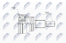 Шарнирный комплект, приводной вал Mazda 6 2.0,2.5 Mtm 12-, Cx-5 2.0 Mtm 12-