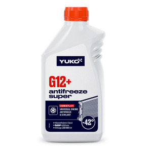 Антифриз YUKO Super G12+ червоний (-42), 1 літр