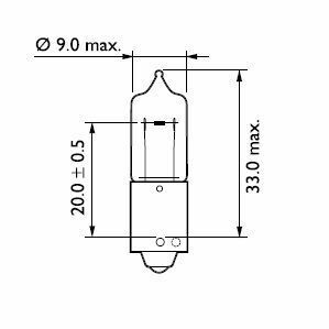 12146CP (PHILIPS) HY21W 12V 21W BAW9s (Orange)