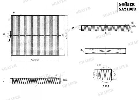 Фільтр салону Ford Explorer 16- 3.5 USA