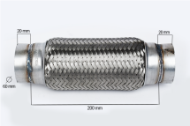 Гофра - діаметер 60, довжина 200