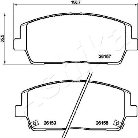 Тормозные колодки дисковые перед. Hyundai Santa Fe Kia Sorento 2.0D/2.2D/2.4 01.15- Тормозные колодки дисковые перед. Hyundai Santa Fe Kia Sorento 2.0D/2.2D/2.4 01.15-