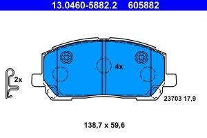 Гальмівнi колодки дисковi Lexus RX300 00->