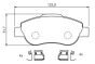 Гальмівні колодки дискові пер. FIAT PANDA 1.2/1.3D 03-, фото 5 - інтерент-магазин Auto-Mechanic